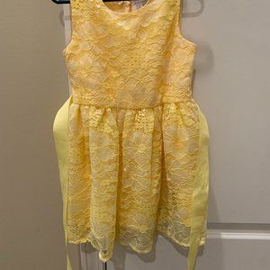 Children's Place Girls Dress, Size 4T, Yellow